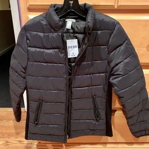 Black puffer jacket